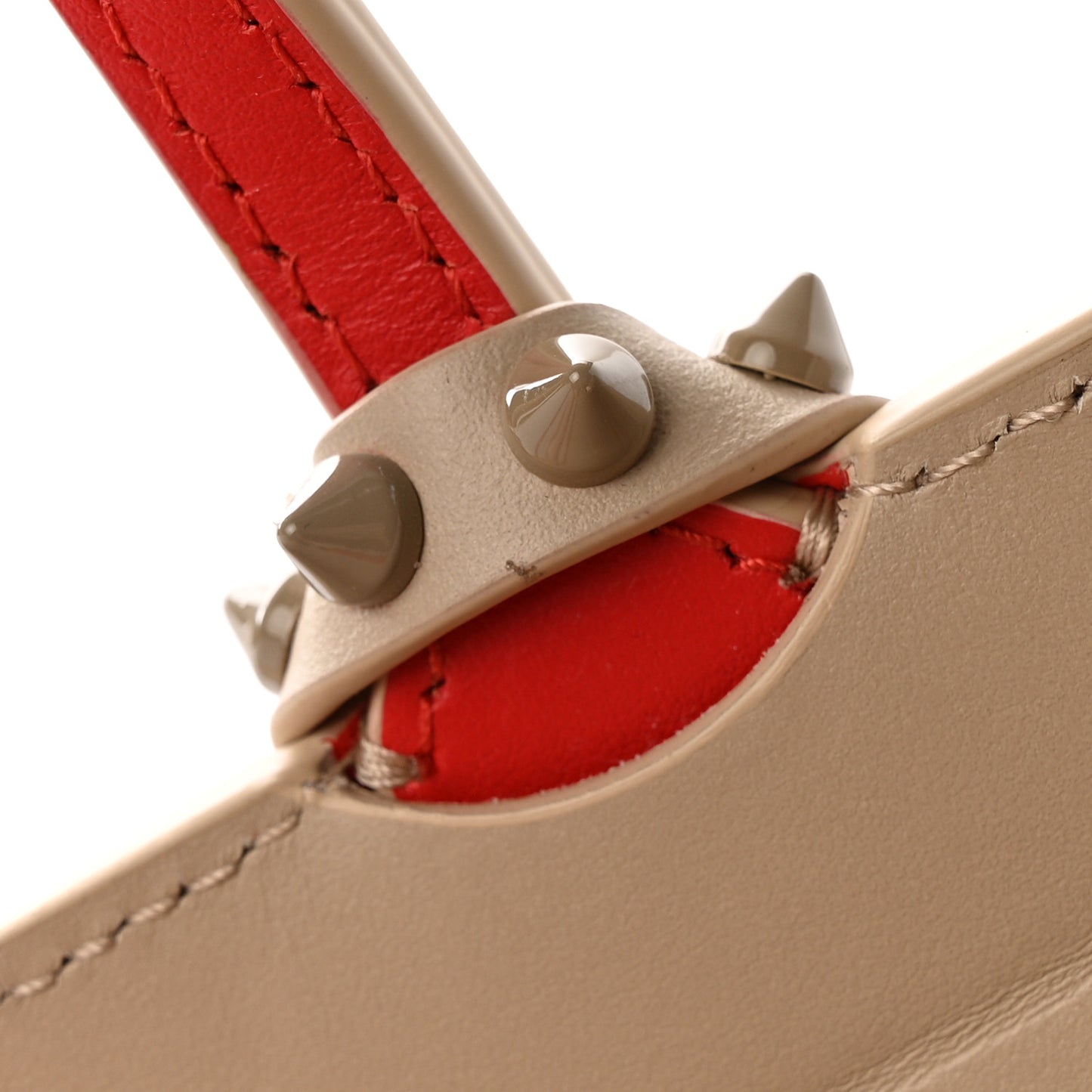 Calfskin Empire Spikes Cabata Tote Saharienne