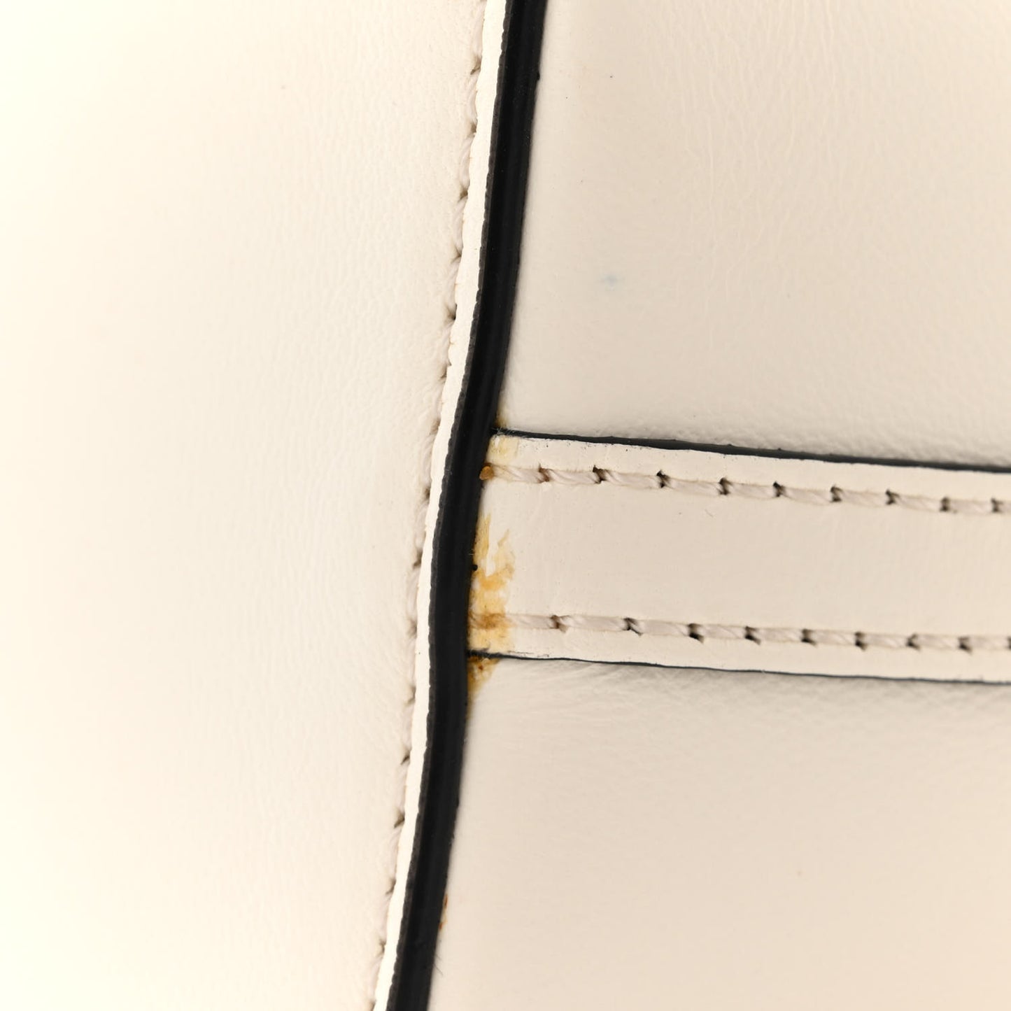 Nappa Mini VLogo Signature Bucket Bag Light Ivory