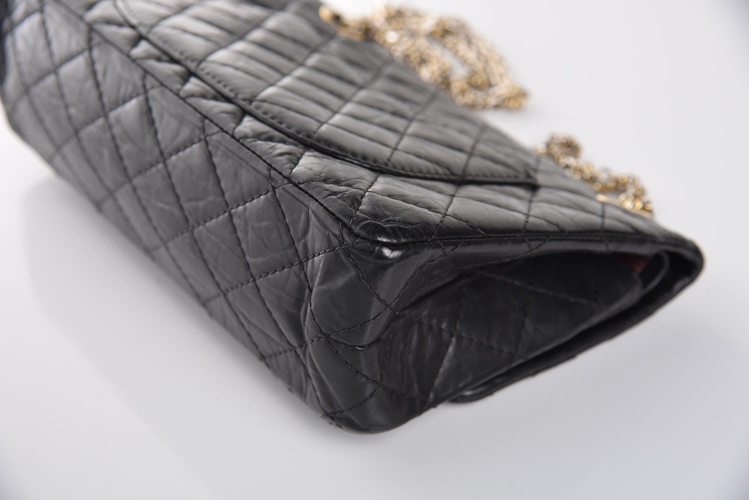 Chanel Aged Calfskin Quilted 2.55 Reissue 225 Flap Black 11 of 12