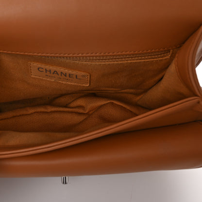 Chanel Calfskin Coco Eyelets Small Flap Bag Camel 5 of 10