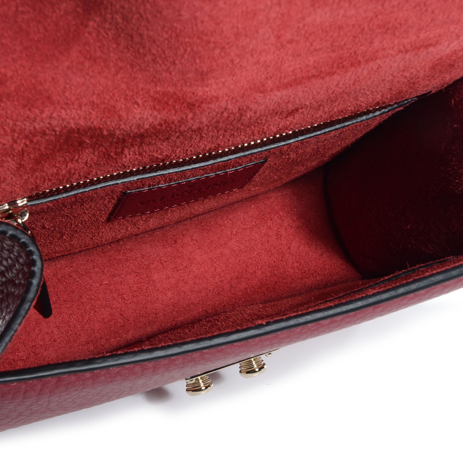 Valentino Garavani Vitello Monochrome Small Glam Lock Rockstud Flap Scarlet 7 of 9