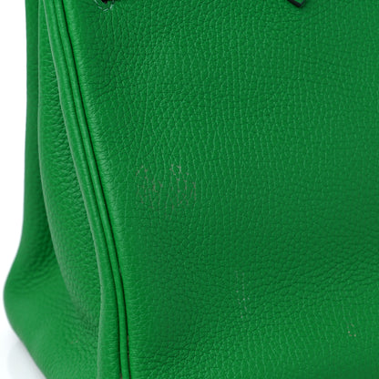 Hermes Taurillon Clemence Birkin 30 Bamboo 11 of 13