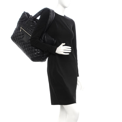Chanel Nylon Quilted Large Coco Cocoon Tote Black 2 of 7