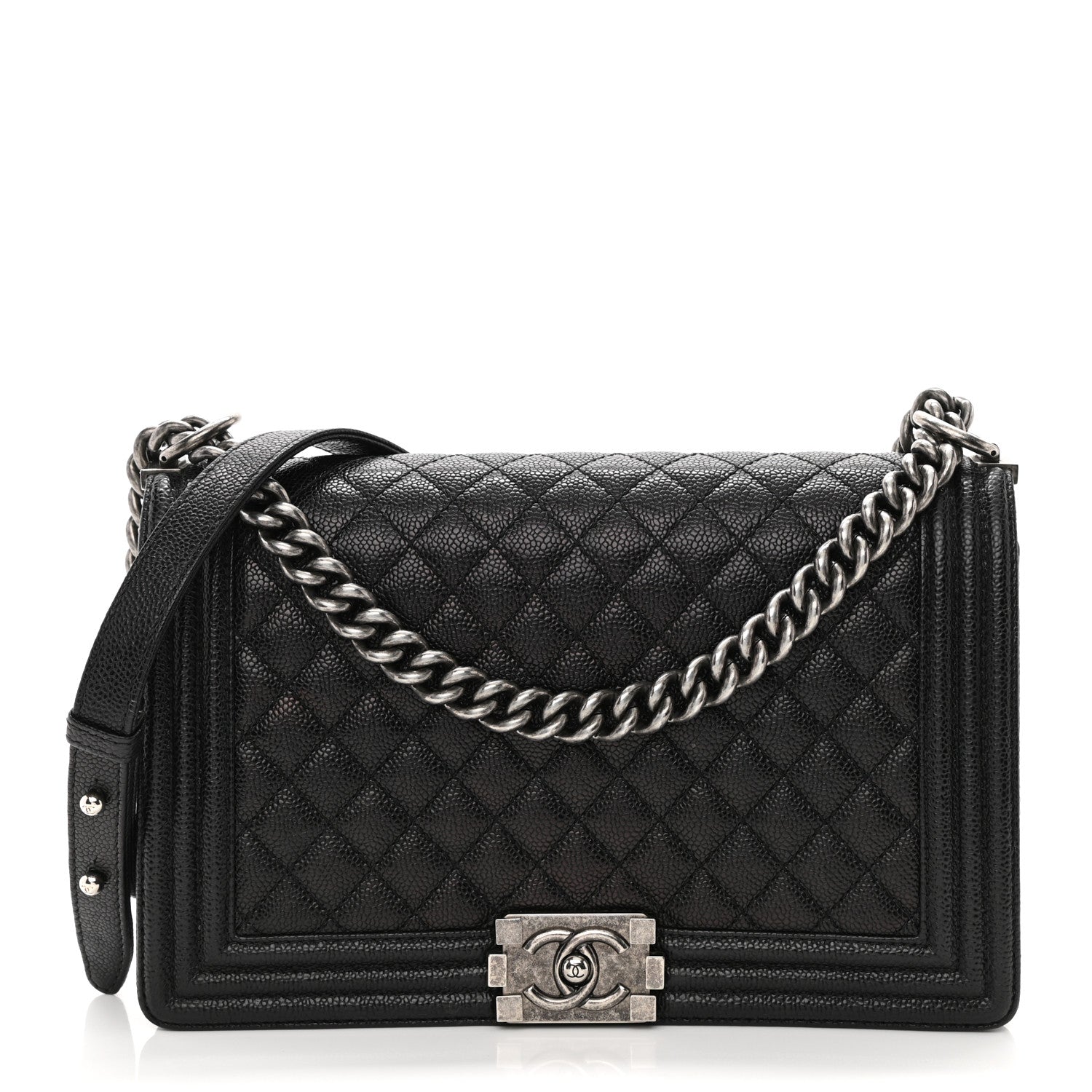 Chanel Caviar Quilted New Medium Boy Flap Black 1 of 13
