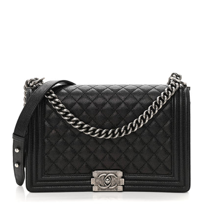 Chanel Caviar Quilted New Medium Boy Flap Black 1 of 13