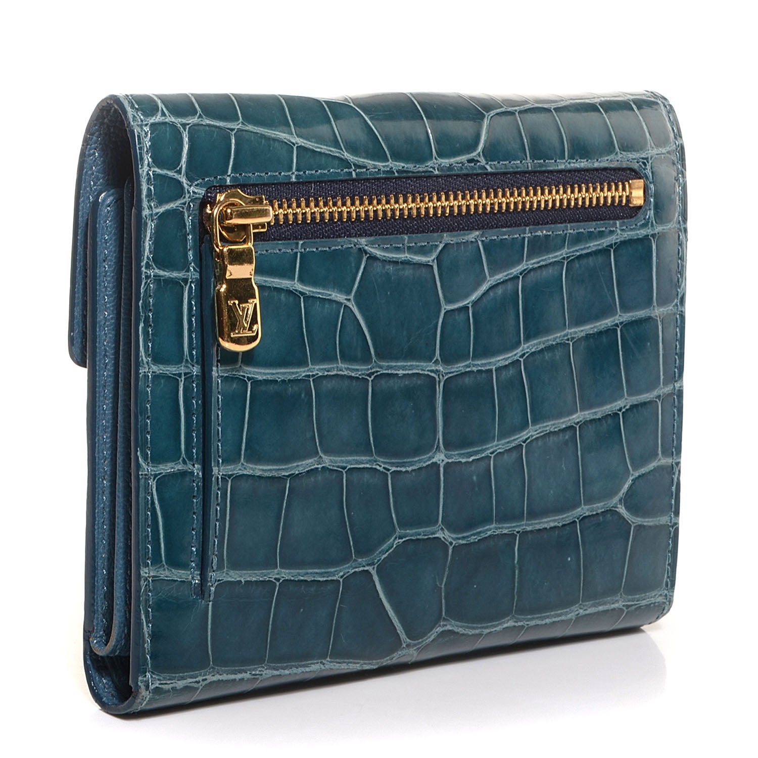 Louis Vuitton Alligator Koala Wallet Blue 3 of 8