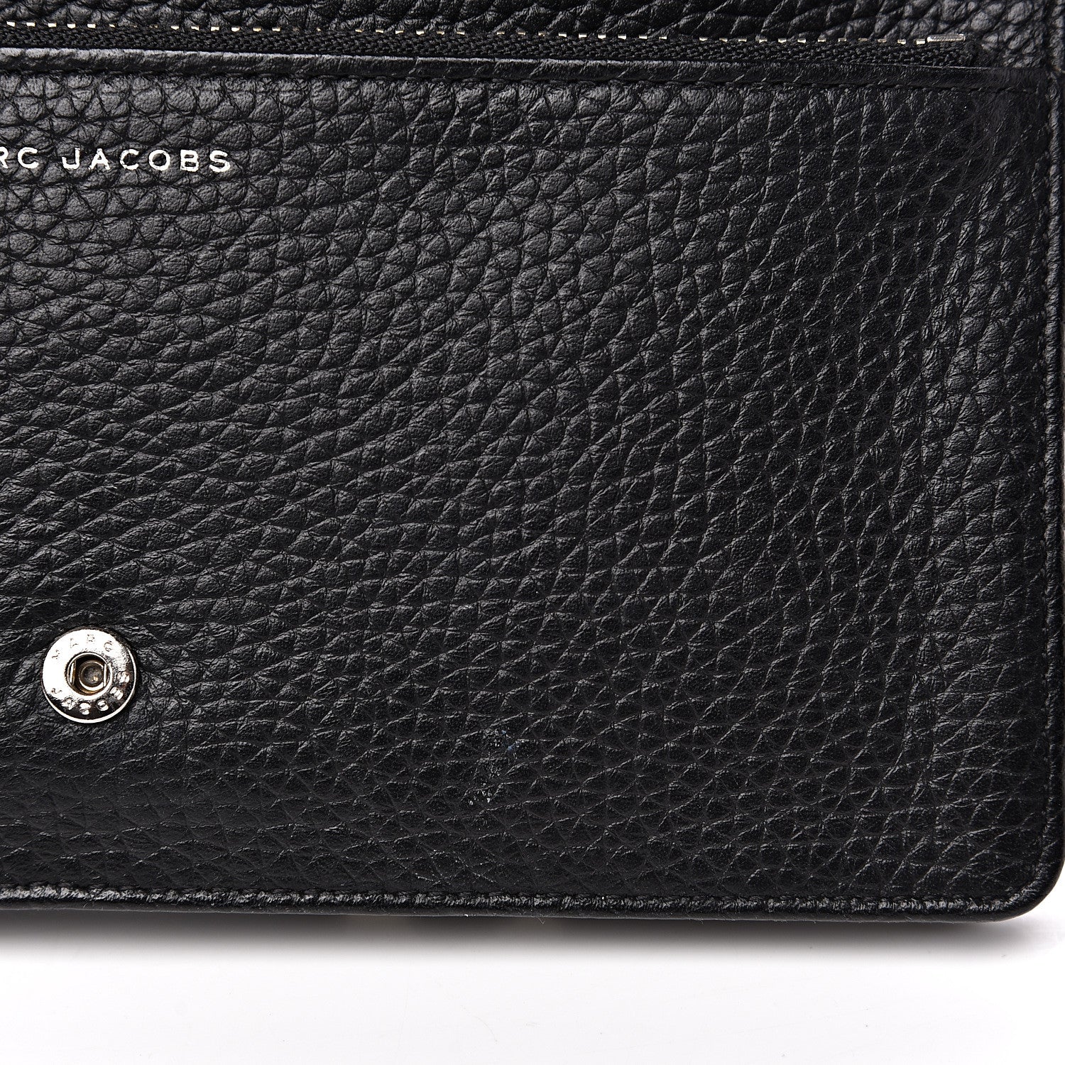 Marc Jacobs Grained Calfskin Embellished Tulip Print Wallet Crossbody Black Multicolor 10 of 12