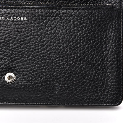 Marc Jacobs Grained Calfskin Embellished Tulip Print Wallet Crossbody Black Multicolor 10 of 12