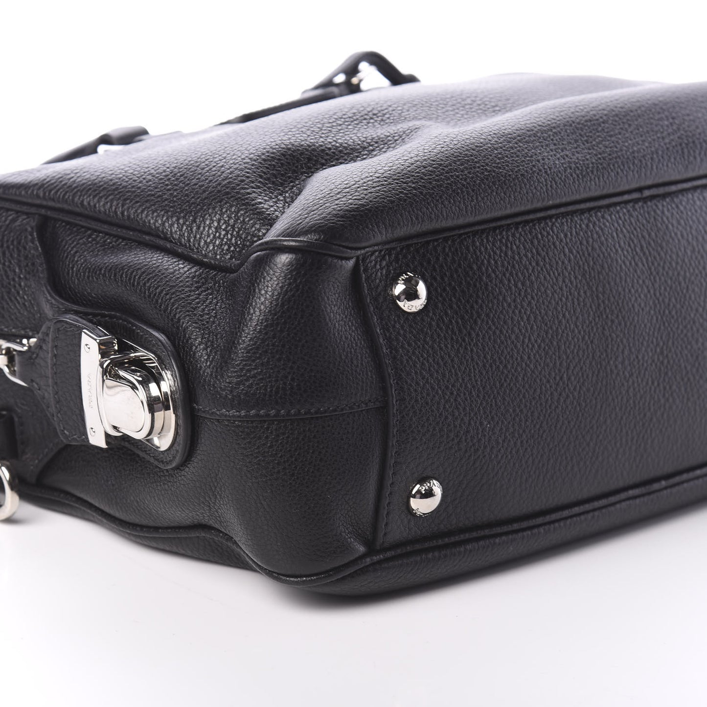 Vitello Daino Satchel Black
