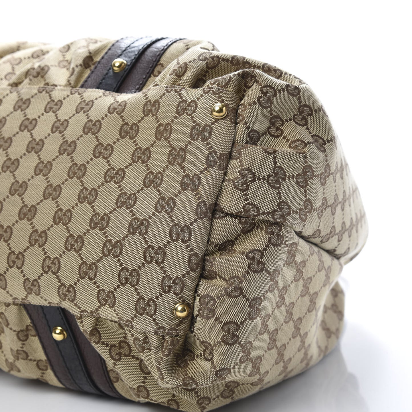 Monogram Medium Interlocking Icon Tote Dark Brown