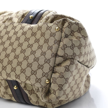 Gucci Monogram Medium Interlocking Icon Tote Dark Brown 10 of 11