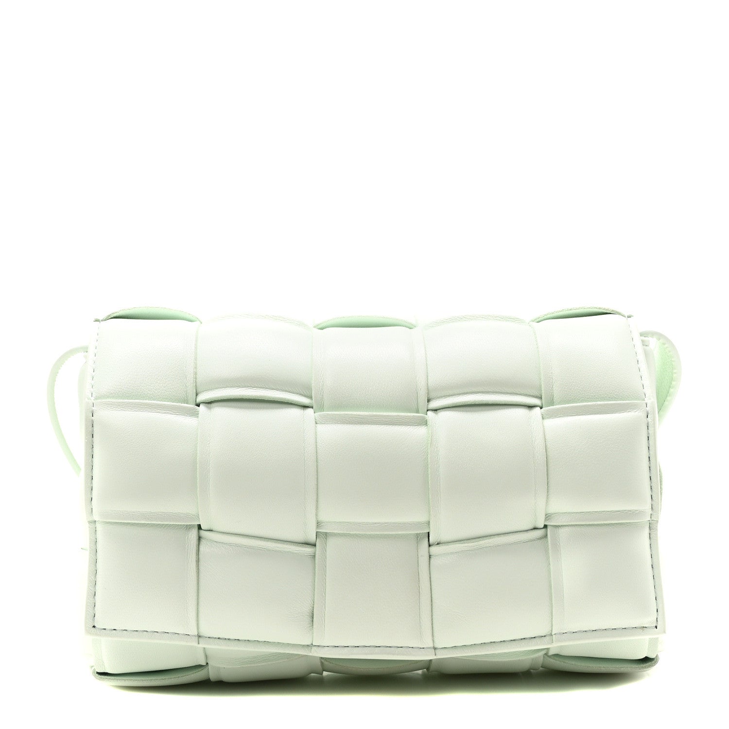 Bottega Veneta Nappa Maxi Intreccio Small Padded Cassette Crossbody Bag Glacier 1 of 9