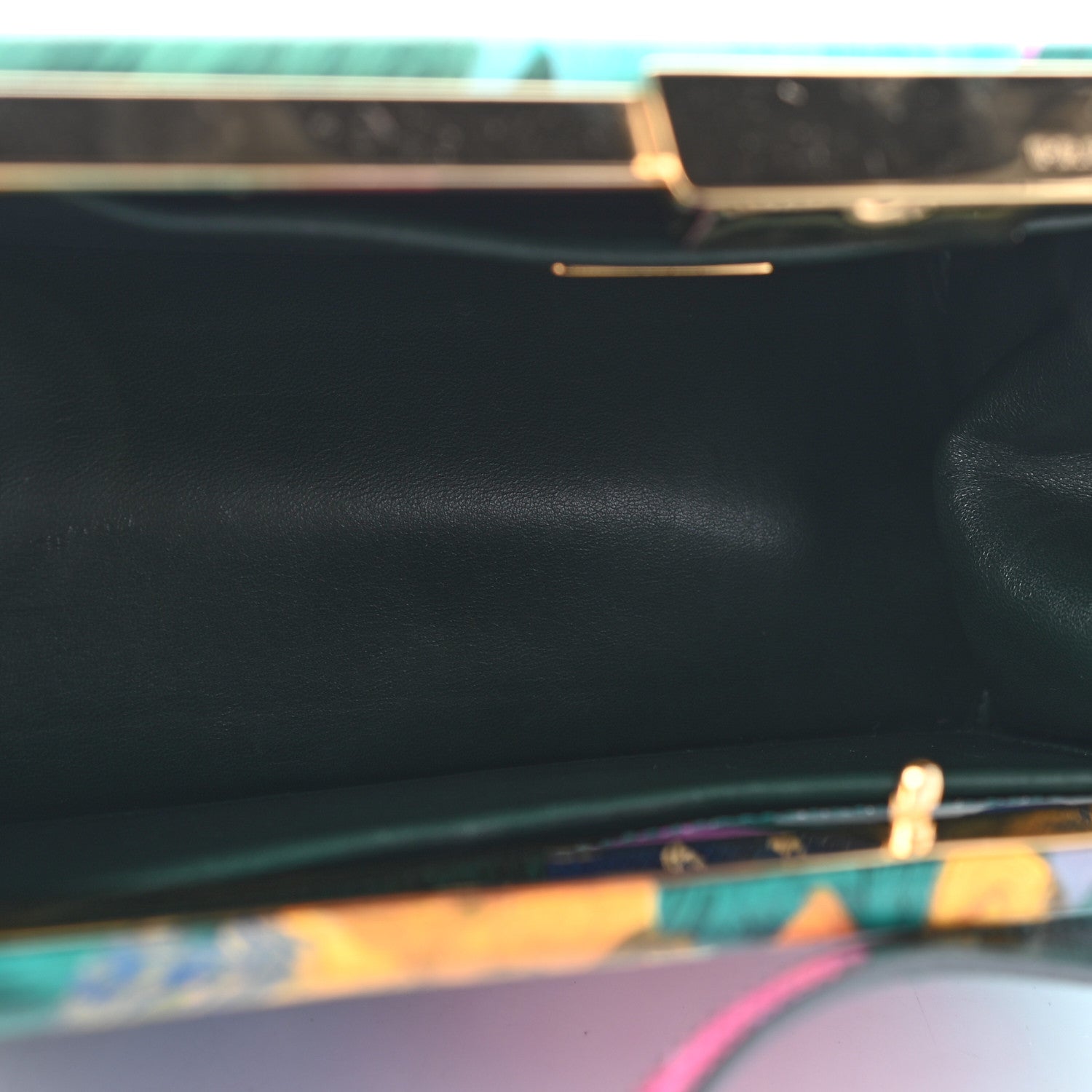 Prada Saffiano Floral Printed Light Frame Bag Multicolor 5 of 8