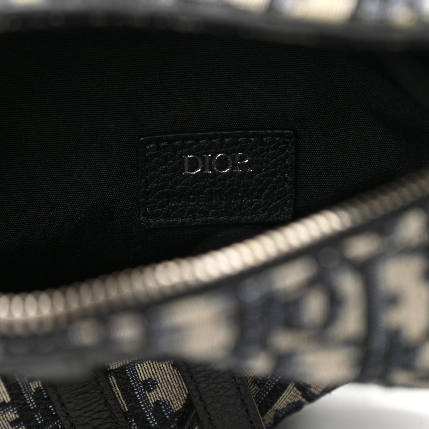 Christian Dior Oblique Mens Saddle Bag Blue 6 of 7