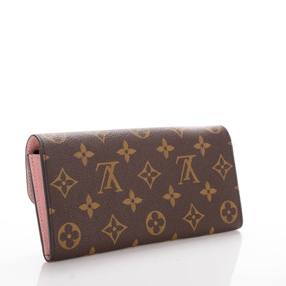 Louis Vuitton Monogram Emilie Wallet Rose Ballerine 3 of 7