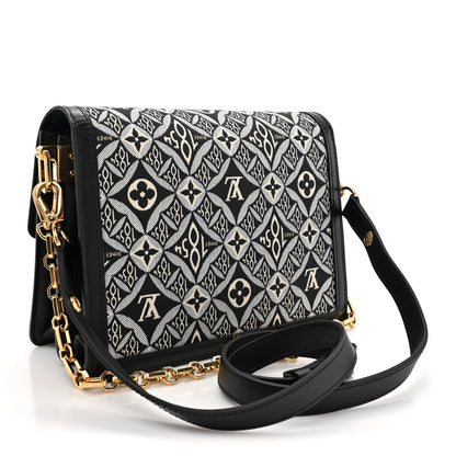 Louis Vuitton Jacquard Since 1854 Dauphine MM Grey 3 of 12