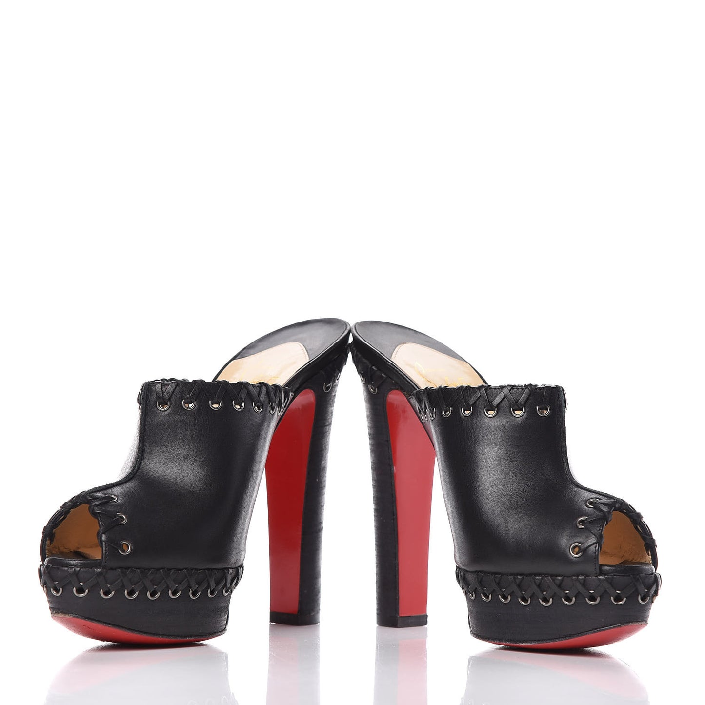 Calf VIP Cuoio Sablina 140 Platform Mules 36 Black