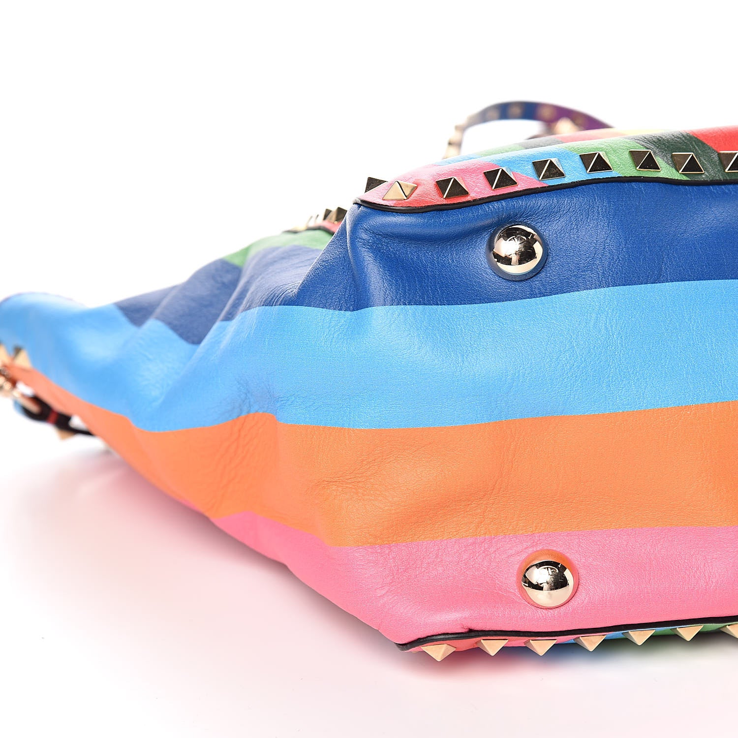 Valentino Garavani Vitello 1973 Medium Rockstud Tote Multicolor 7 of 9
