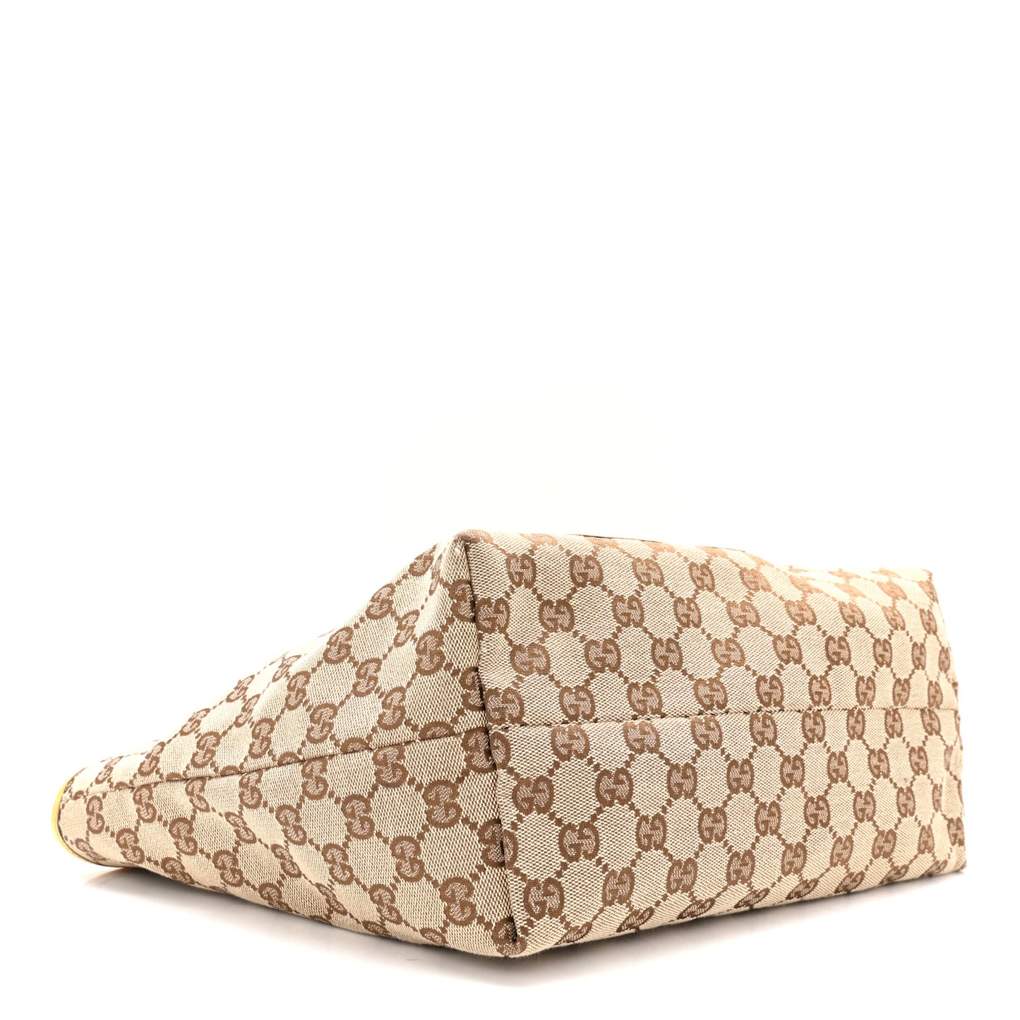 GG Supreme Monogram Oliver Pug Dog Tote Bag Yellow