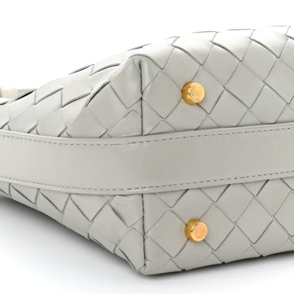 Bottega Veneta Calfskin Nappa Intrecciato Mini Wallace Agate Grey 8 of 9