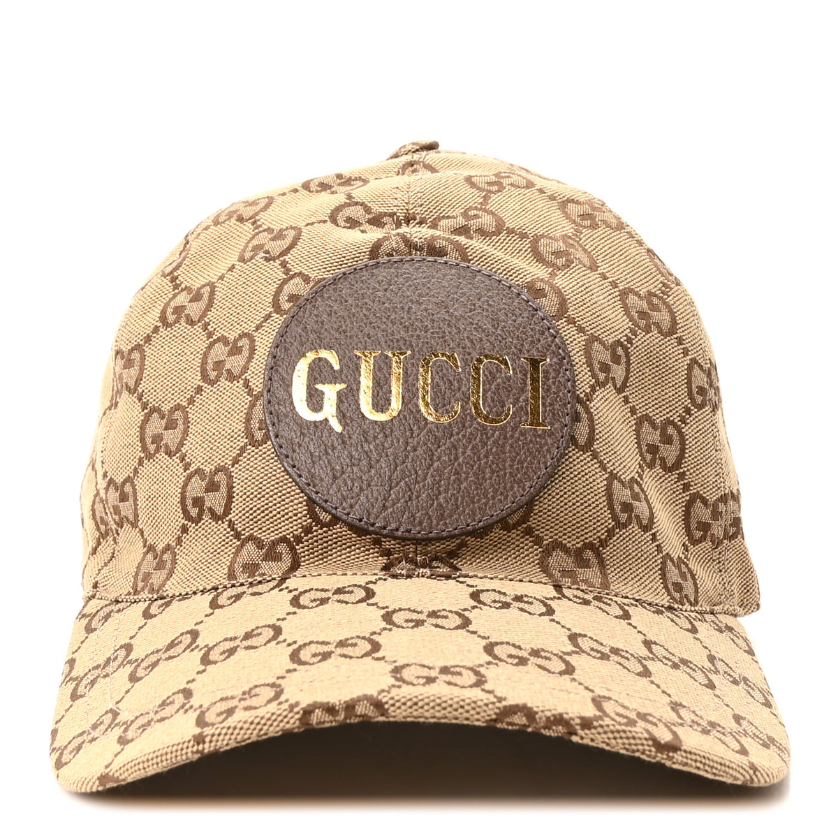 Gucci Monogram Textured Dollar Calfskin Zeno Baseball Hat L Beige 3 of 11