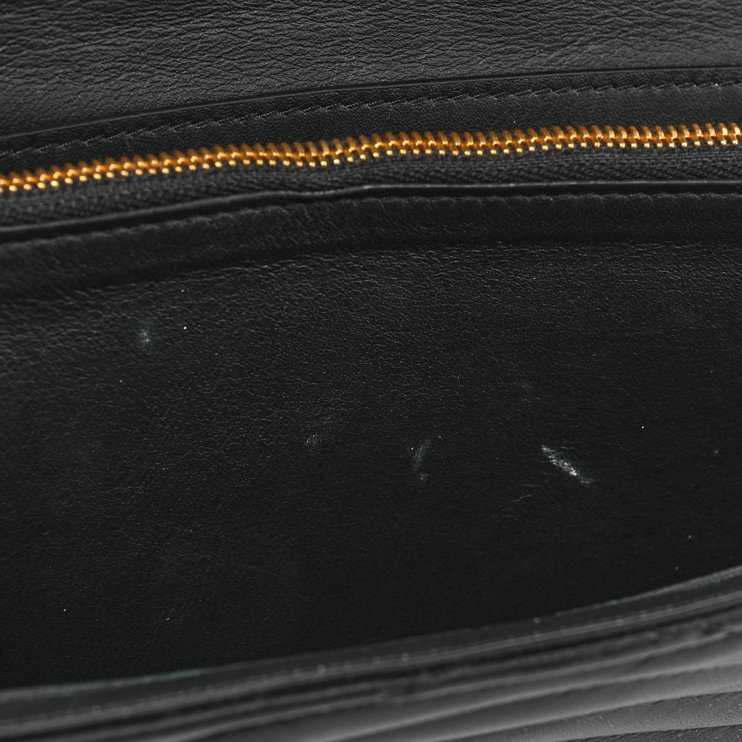 Calfskin New Wave Long Wallet Black