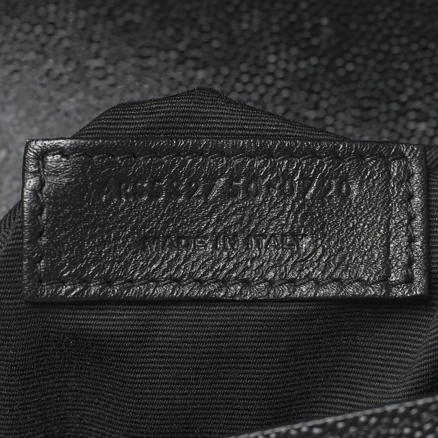 Grain De Poudre Monogram Cassandra Clasp Bag Black