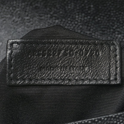 Saint Laurent Grain De Poudre Monogram Cassandra Clasp Bag Black 8 of 11