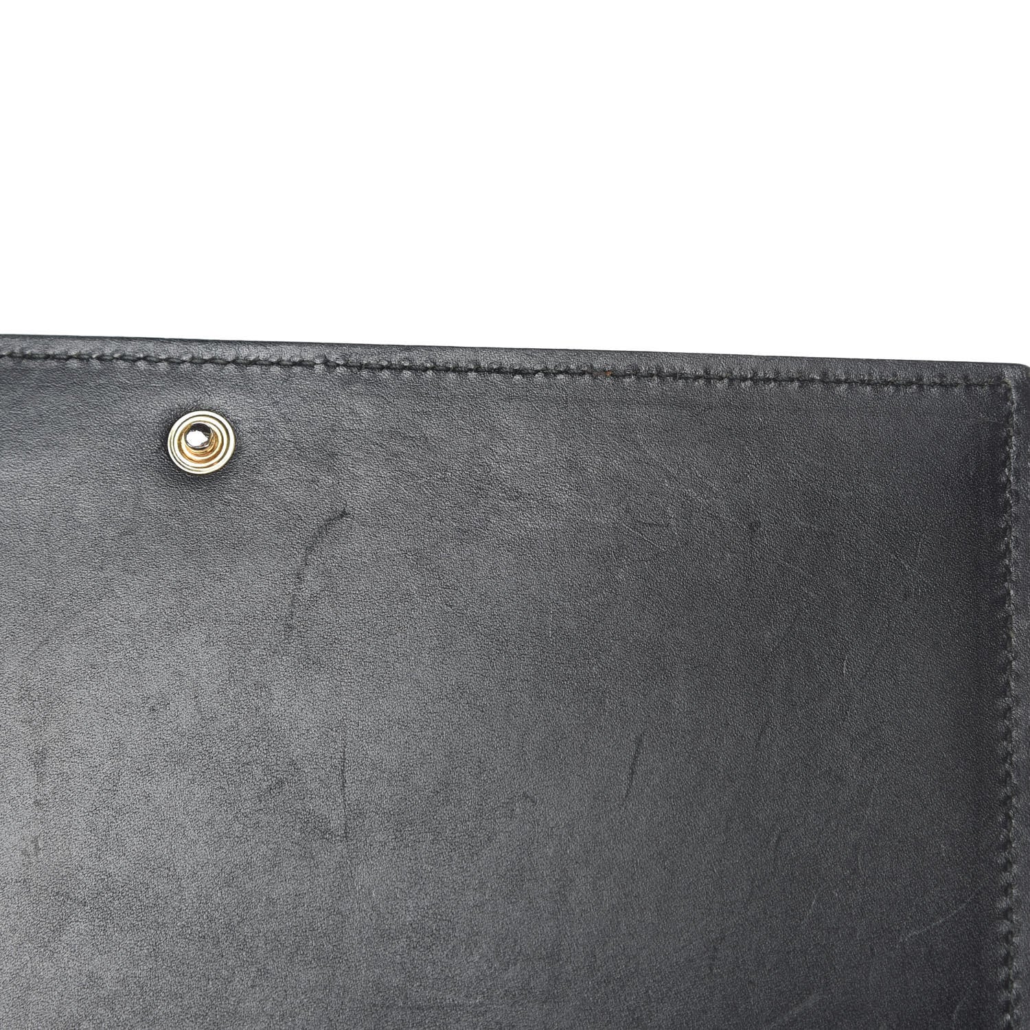 Saint Laurent Textured Patent Belle de Jour Chain Clutch Black 11 of 16