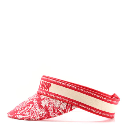 Christian Dior Toile De Jouy Reverse Visor Red 4 of 9