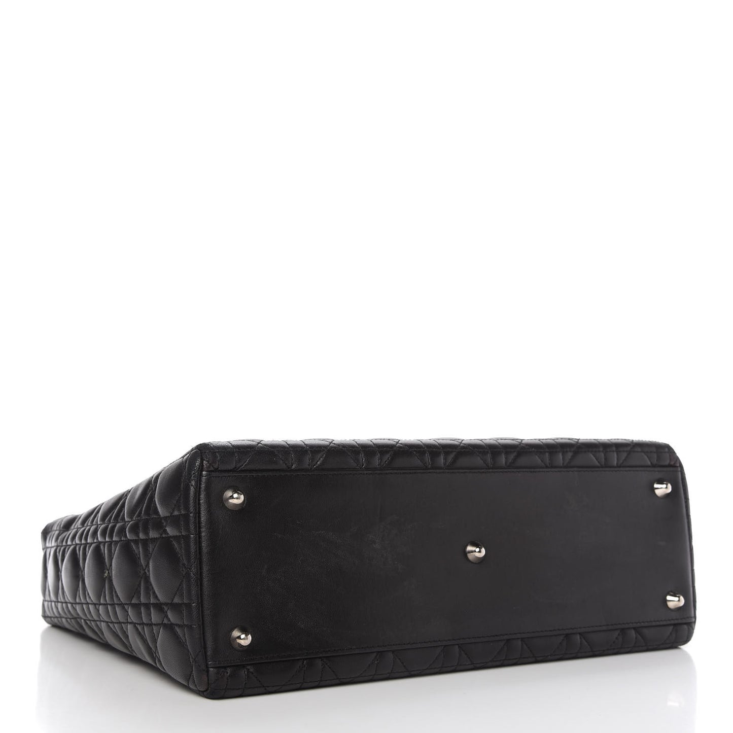 Lambskin Cannage Large Lady Dior Black