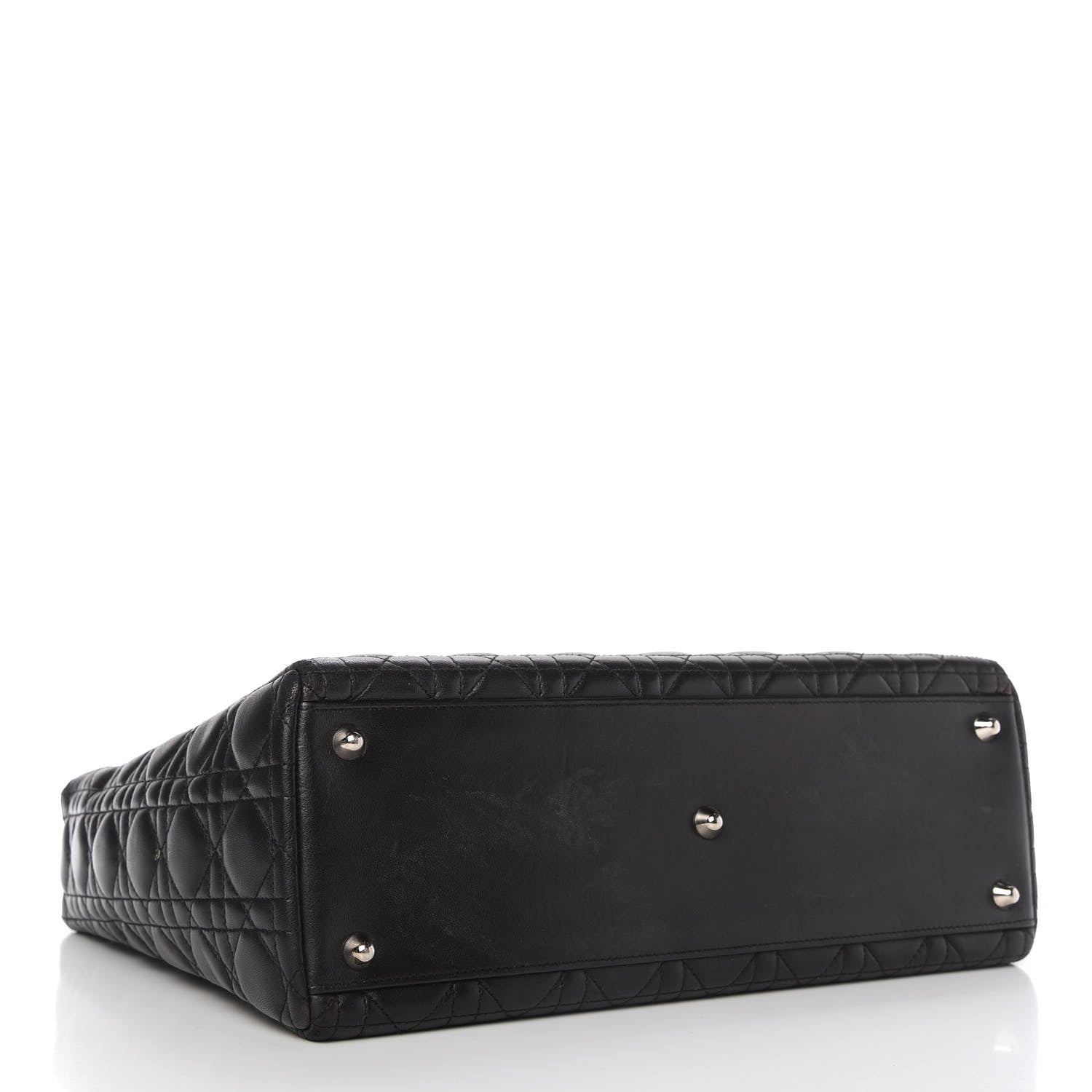 Christian Dior Lambskin Cannage Large Lady Dior Black 4 of 10