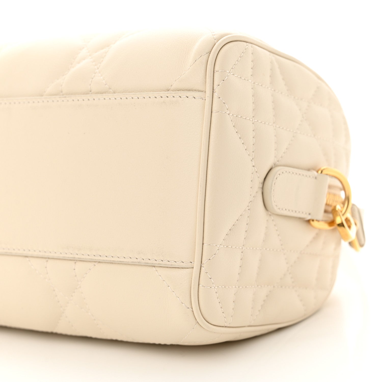 Christian Dior Calfskin Macrocannage Groove 20 Bag Dusty Ivory 10 of 13
