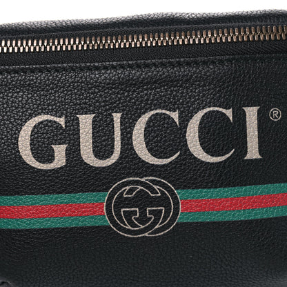 Gucci Grained Calfskin Small Logo Belt Bag Black 9 of 11