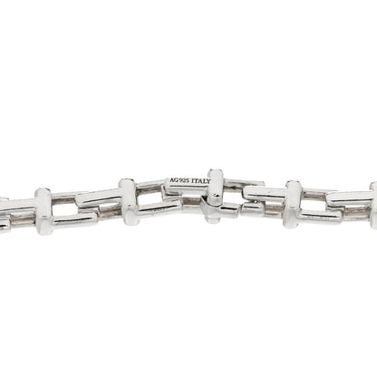 Tiffany Sterling Silver T Link Chain Bracelet 4 of 4