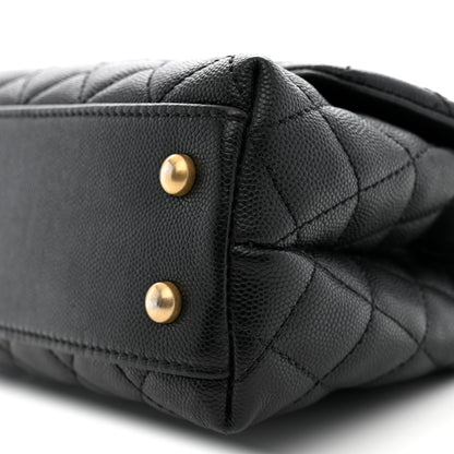 Chanel Caviar Quilted Mini Coco Handle Flap Black 10 of 10