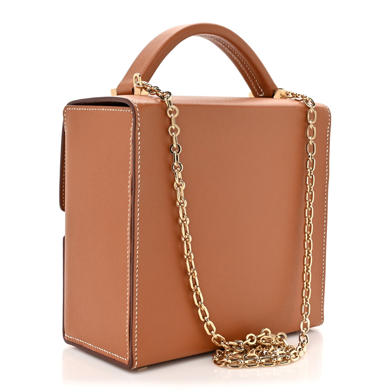 Hermes Epsom Cinhetic Boxy Top Handle Bag Gold 3 of 14