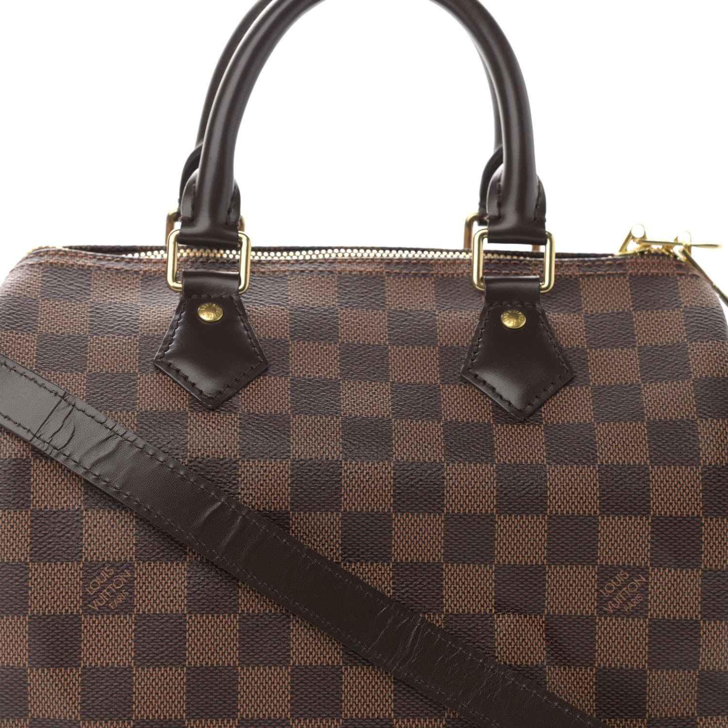Louis Vuitton Damier Ebene Speedy Bandouliere 25 9 of 12