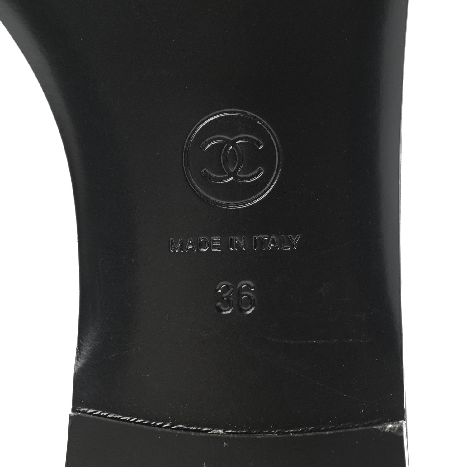 Chanel Lambskin Quilted CC Turnlock Sandals 36 Black 7 of 8