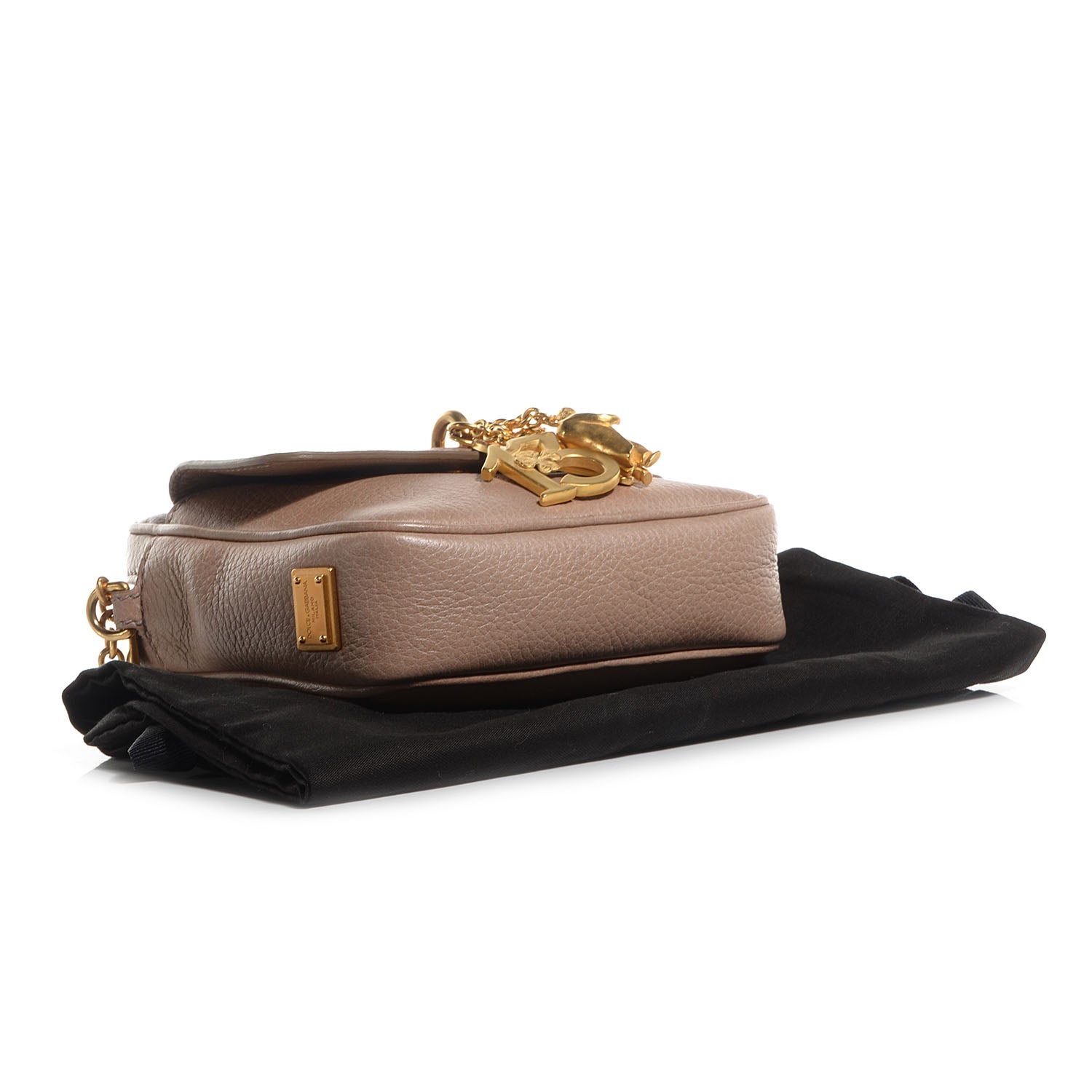Dolce & Gabbana Deerskin Cervo Crossbody Charm Bag Beige 4 of 8