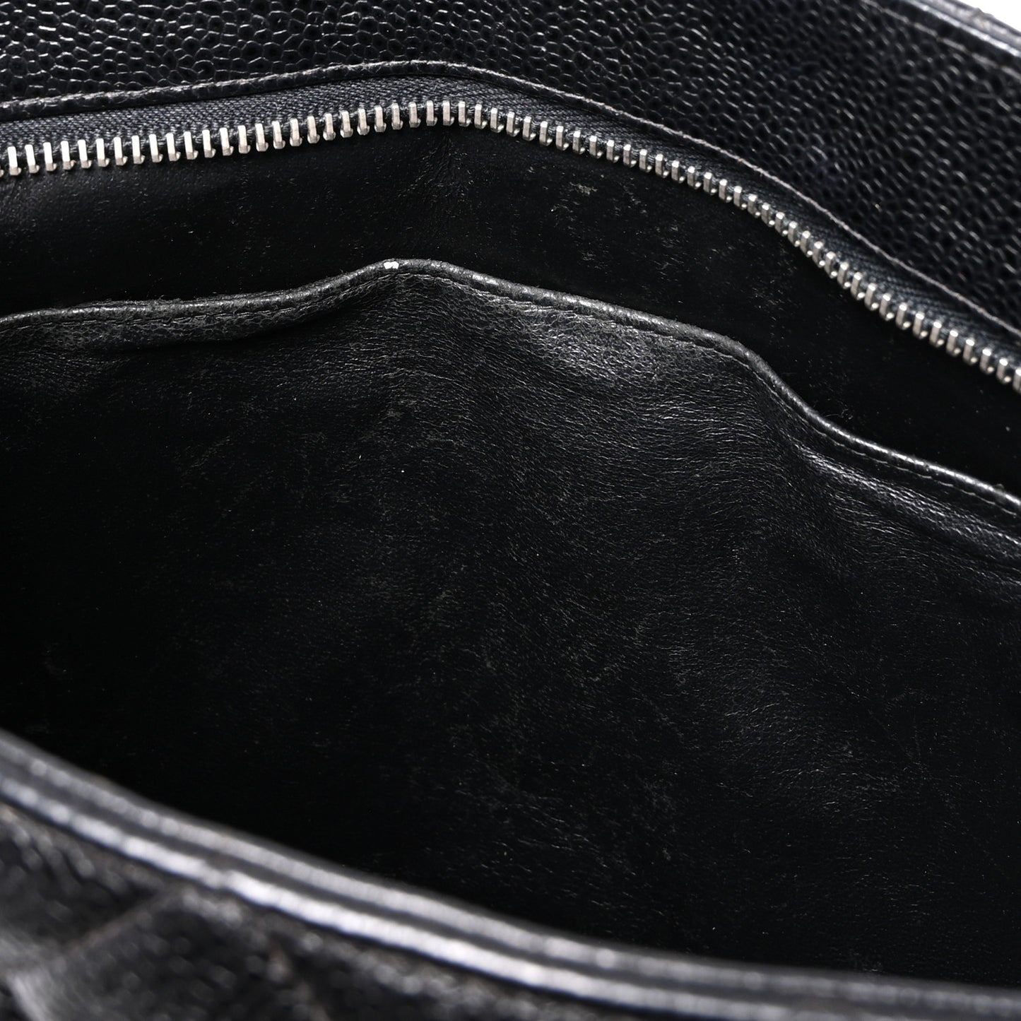 Caviar Quilted Medallion Tote Black