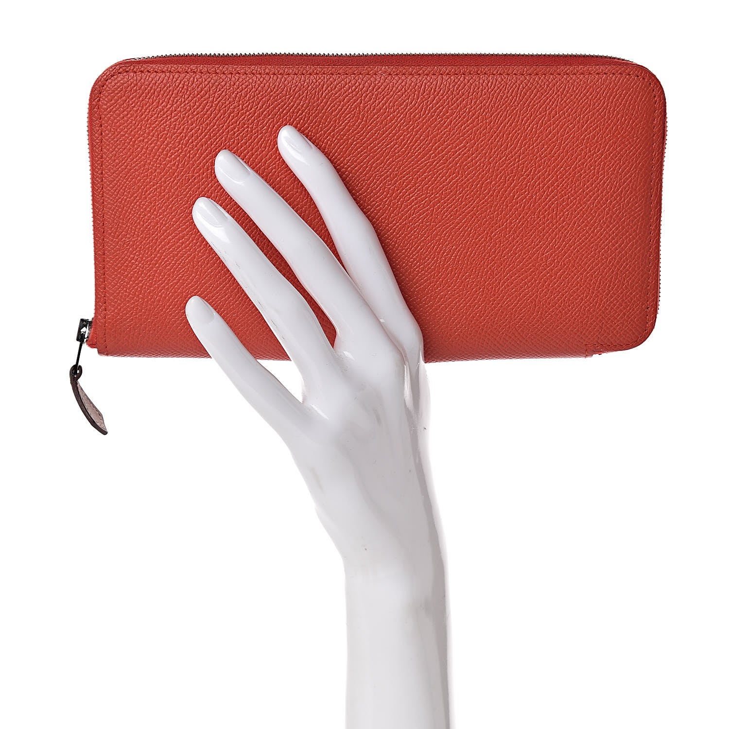 Hermes Epsom Silk'in Wallet Capucine 2 of 10