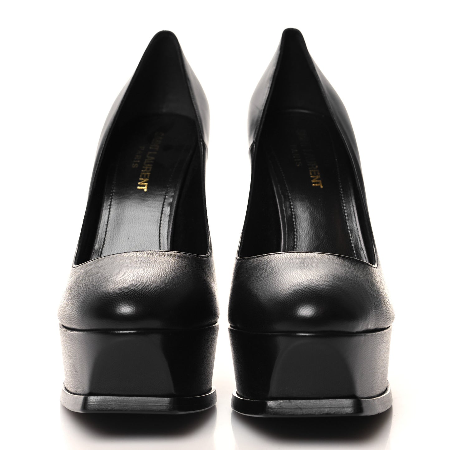 Calfskin Tripon Tribute 105 Pumps 37.5 Black