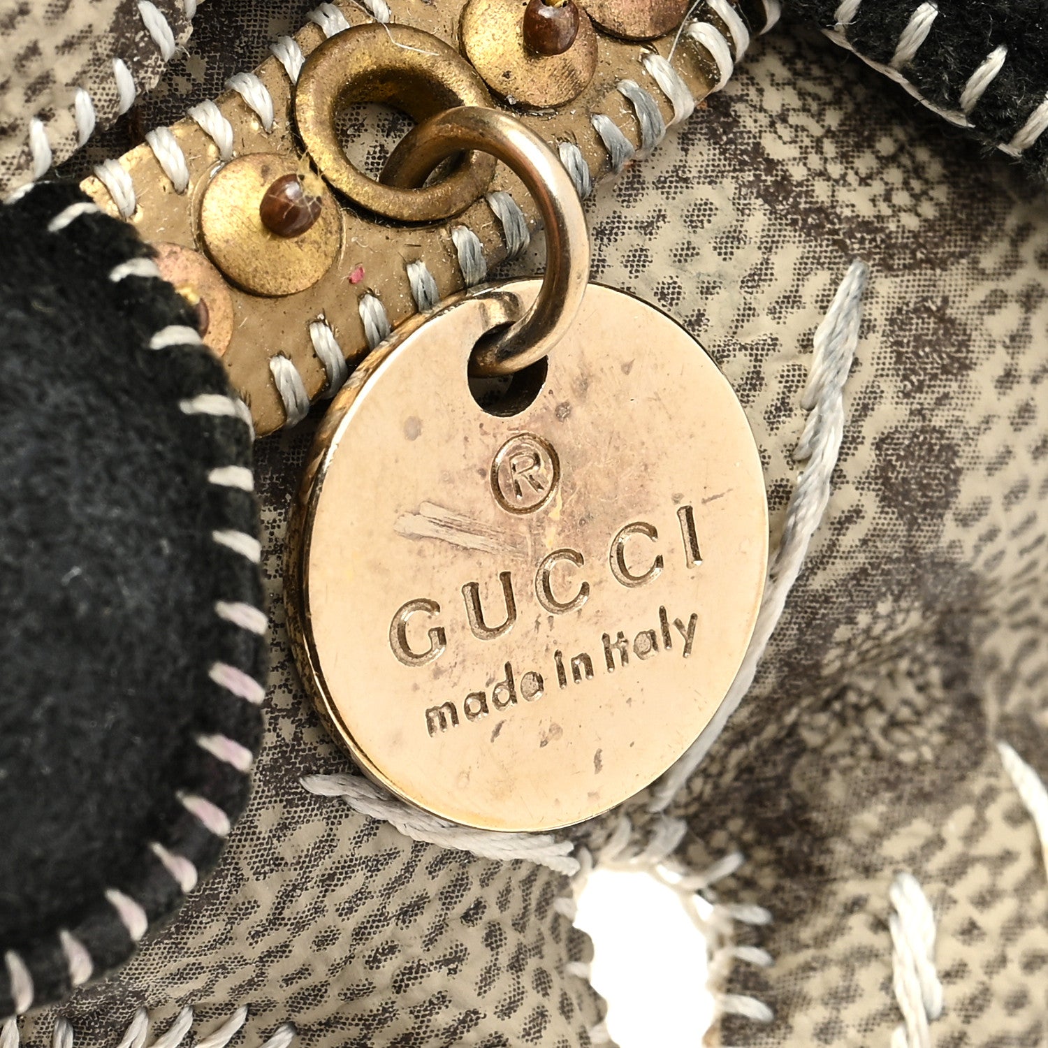 Gucci GG Supreme Monogram Sam Dog Key Charm 3 of 3