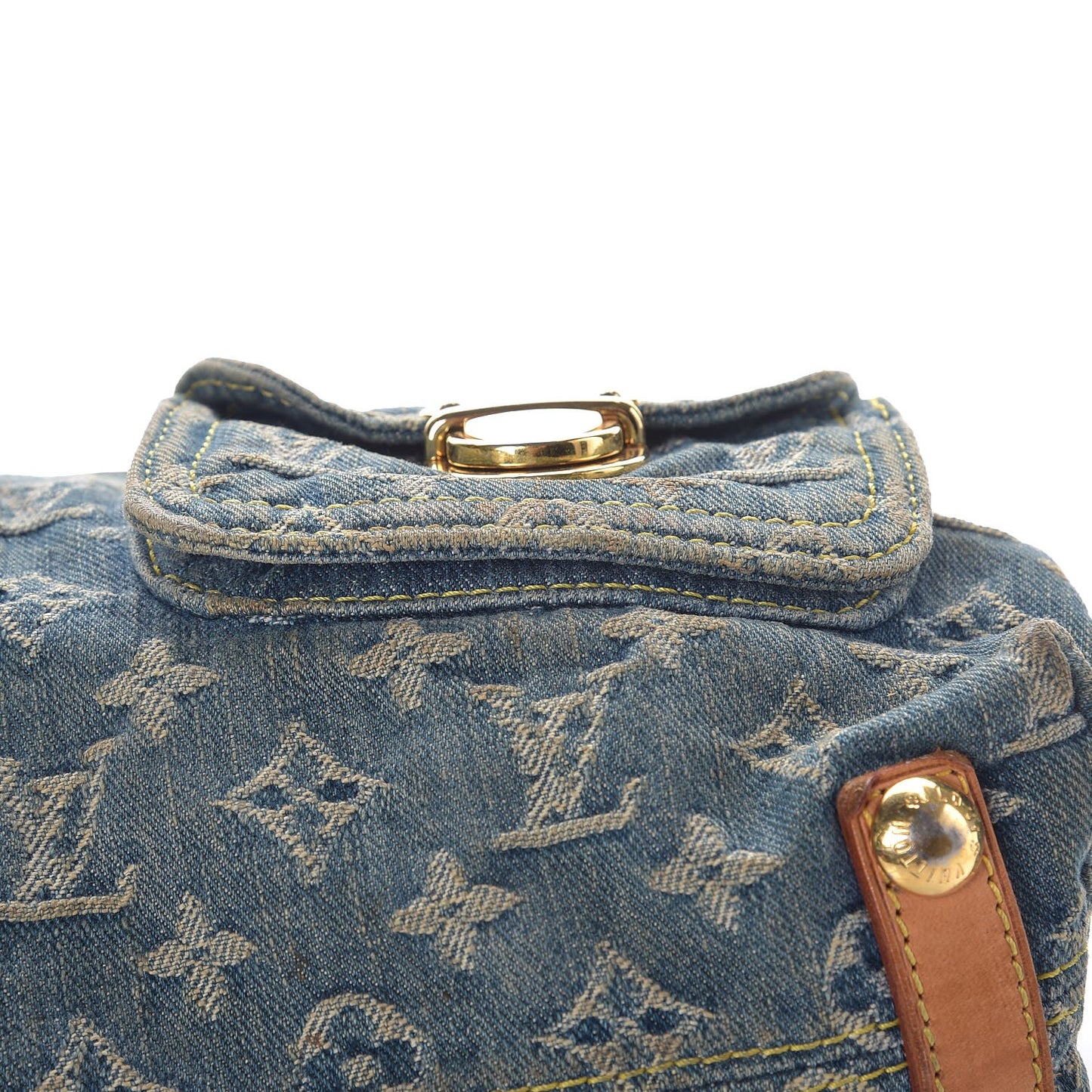 Monogram Denim Baggy PM Blue