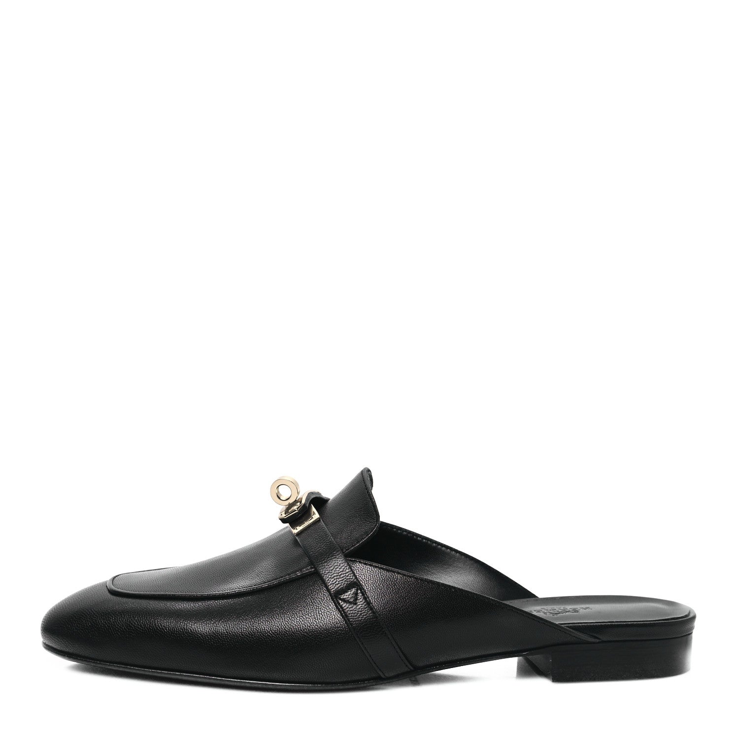Hermes Goatskin Oz Mules 40 Black 1 of 8