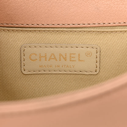 Chanel Goatskin Quilted Large Rita Top Handle Flap Beige 6 of 20