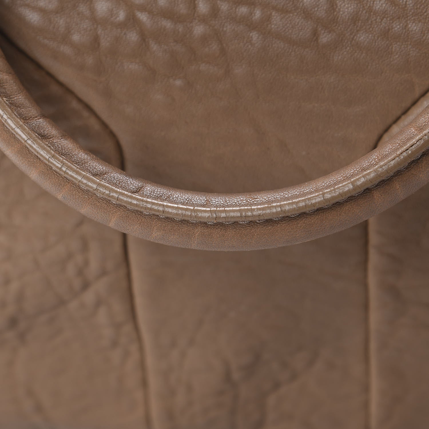 Saint Laurent Pebbled Lambskin Medium Easy Sac Brown 14 of 18