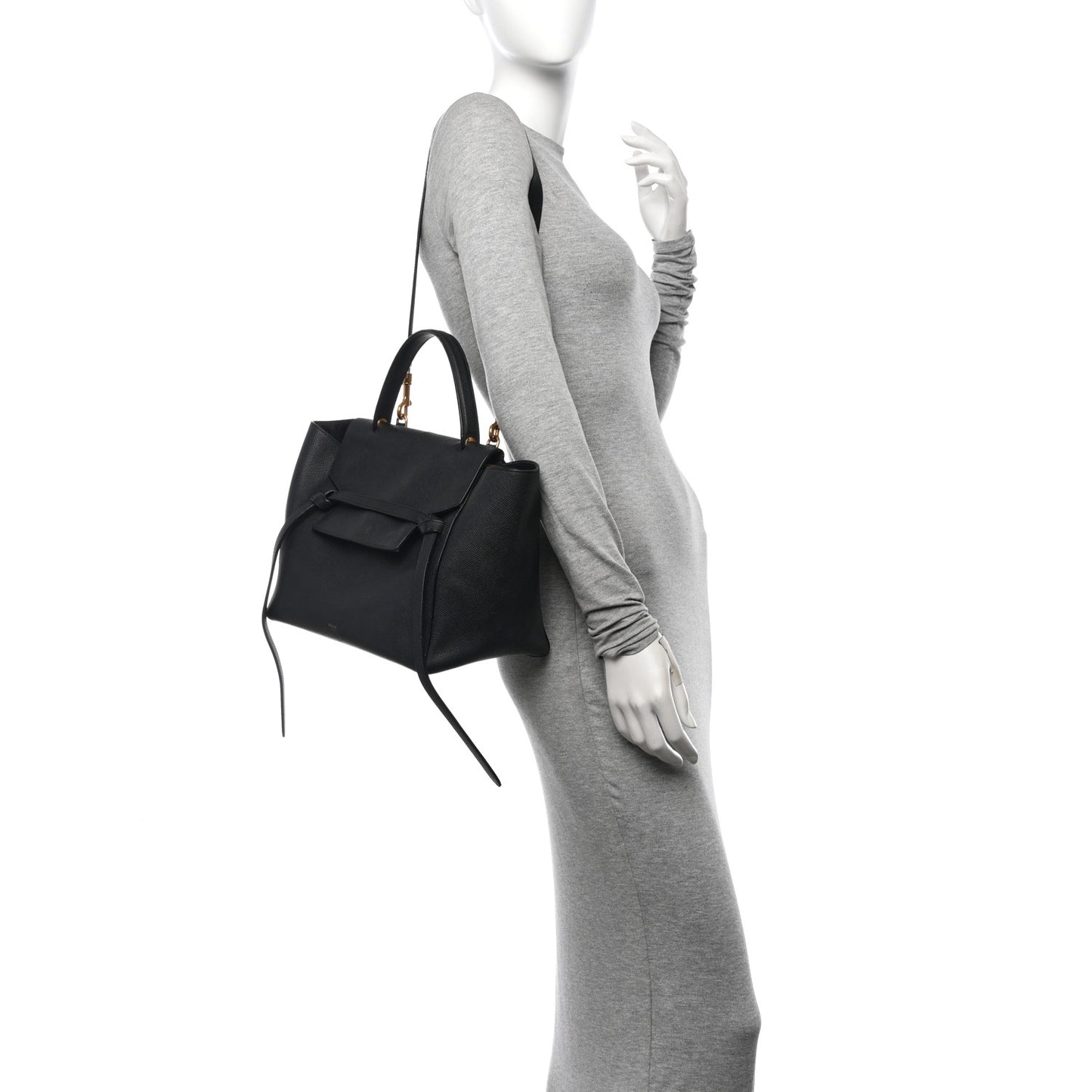 Grained Calfskin Mini Belt Bag Navy