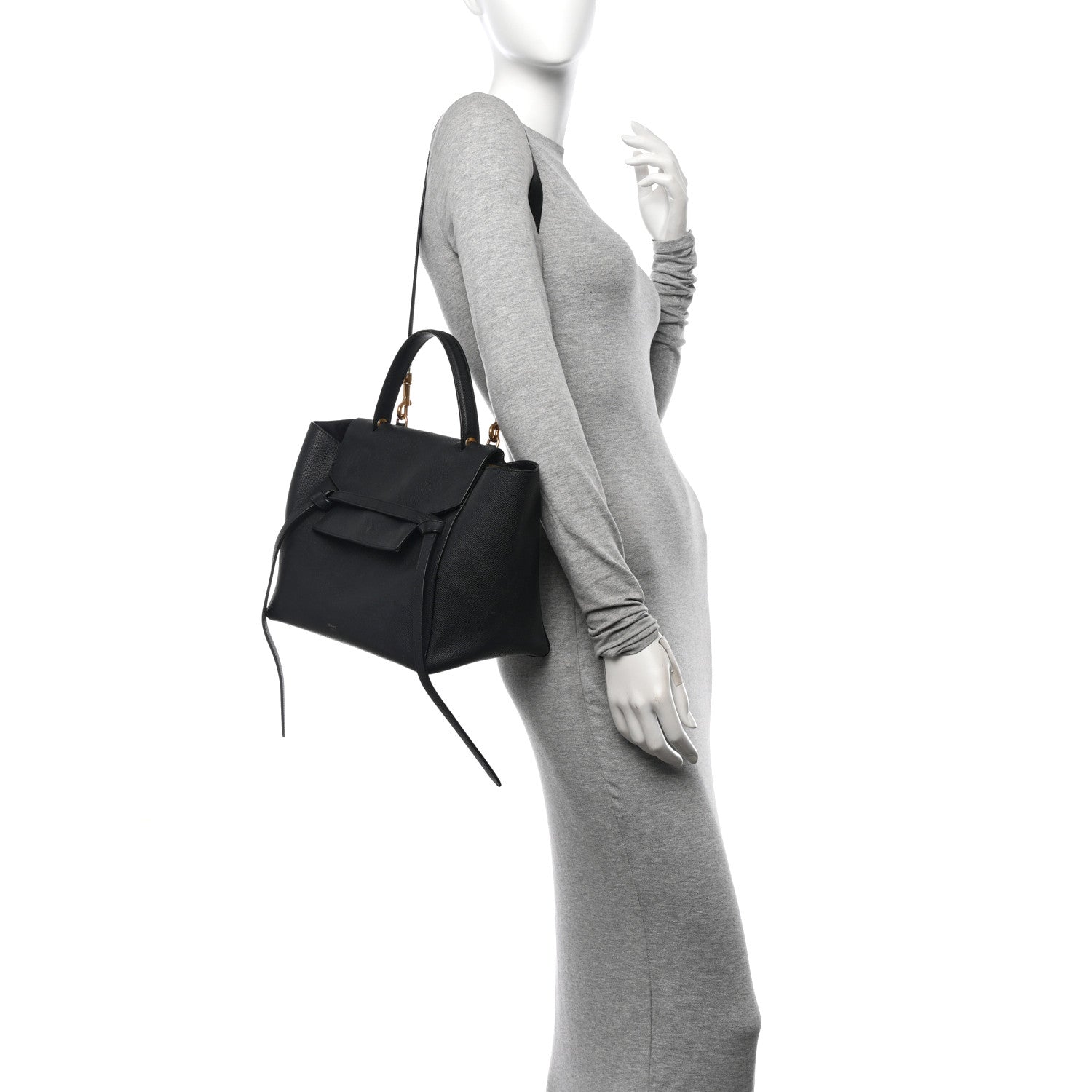 Celine Grained Calfskin Mini Belt Bag Navy 2 of 19